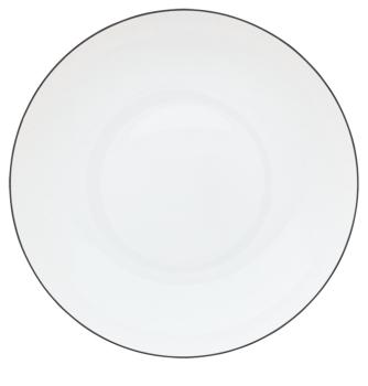Rim soup plate black ink - Raynaud